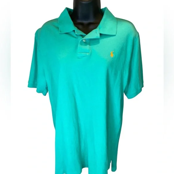 Polo Ralph Lauren Women’s Polo Shirt XL (18-20) Teal Green | 100% Cotton - Picture 4 of 4